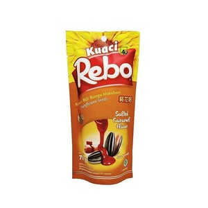Cek Halal Rebo Kuaci Biji Bunga Matahari Rasa Karamel Asin Salted Caramel Flavor
