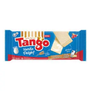 Cek Halal Tango Wafer Rasa Susu Vanila