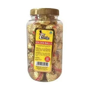 Cek Halal Tobelo Golden Balls Cokelat Compound isi Beras Bentuk Bola