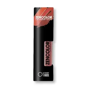 Cek Halal Zencolor Lip Cream Matte- 01 Dusky Nude
