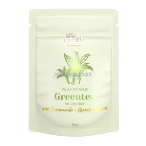 Cek Halal Camille Wash Off Mask Green Tea For Oily Skin With Green Tea Extract + Niacinamide BPOM