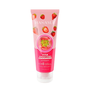 Cek Halal Hanasui Vita Smoothies Body Spa Exfoliating Gel Strawberry BPOM