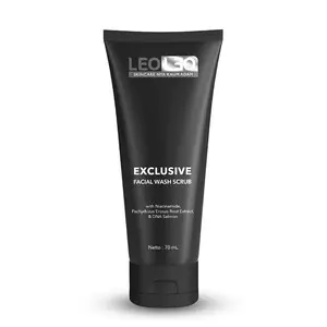 Cek Halal Leoleo Skincare Nya Kaum Adam Exclusive Facial Wash Scrub BPOM
