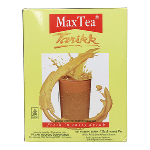 Cek Halal Maxtea Minuman Serbuk Teh Krimer Susu Dan Gula (Tarikk)