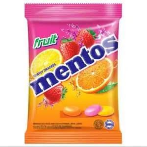 Cek Halal Mentos Kembang Gula Rasa Aneka Buah (Stroberi, Jeruk, Lemon)