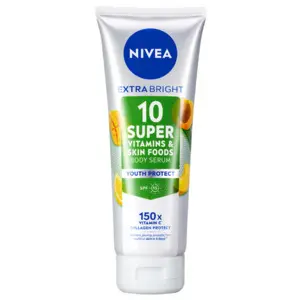 Cek Halal Nivea Body Serum Extra Bright 10 Super Vitamins & Skin Foods Youth Perfect Spf 15 BPOM