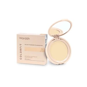 Cek Halal Wardah Colorfit Velvet Powder Foundation 22n Light Ivory BPOM