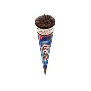 Cek Halal Cornetto Es Susu Rasa Krim Dengan Potongan Biskuit Oreo, Kepingan Cokelat Dan Topping Butiran Biskuit Oreo BPOM