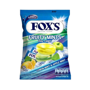 Cek Halal Foxs Permen Kristal Bening Rasa Mint Dan Aneka Buah (Lemon , Apel, Dan Black Cherry) BPOM