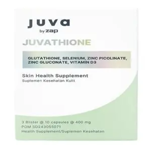 Cek Halal Juva By Zap Juvathione Glutathione, Selenium, Zinc Picolinate, Zinc Gluconate, Vitamin D3 BPOM