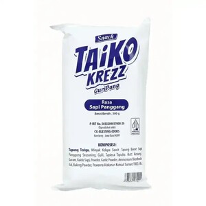 Cek Halal Taiko Krezz Makanan Ringan Ekstrudat Rasa Sapi Panggang BPOM