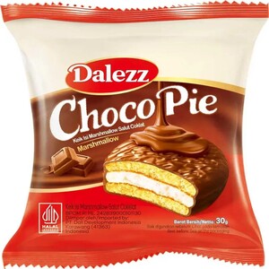 Cek Halal Dalezz Keik Isi Marshmallow Salut Cokelat (Chocolate Pie) BPOM