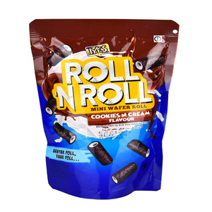 Cek Halal Iyes Roll N Roll Wafer Roll Mini Isi Krim Rasa Kukis Dan Krim BPOM