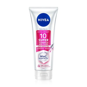 Cek Halal Nivea Body Serum Extra Bright 10 Super Vitamins & Skin Foods Glow Perfection SPF 15 BPOM
