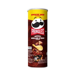 Cek Halal Pringles Makanan Ringan Kentang Rasa Bistik Asap Panggang (Smokey Grilled Steak Flavour) BPOM