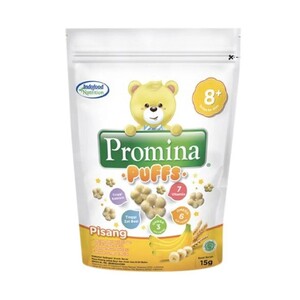 Cek Halal Promina Makanan Pendamping Asi Kudapan Sereal Puffs Rasa Pisang Untuk Bayi Usia 8-12 Bulan BPOM