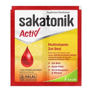 Cek Halal Sakatonik Activ Multivitamin Zat Besi BPOM