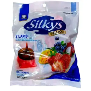 Cek Halal Sidore Jeli Agar 2 Lapis Rasa Stroberi Dan Gula Aren (Silkys Duo) BPOM