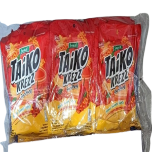 Cek Halal Taiko Krezz Makanan Ringan Ekstrudat Rasa Pedas Manis BPOM
