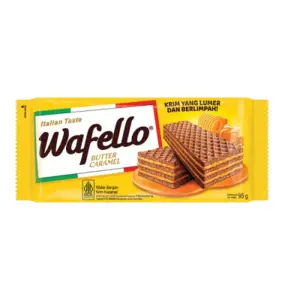 Cek Halal Wafello Wafer Dengan Krim Karamel BPOM