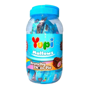 Cek Halal Yupi Marshmallow Salut Cokelat Dengan Rice Crispy Krunchy Choco Pie BPOM