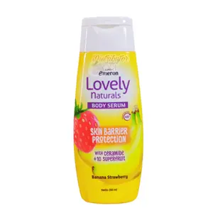 Cek Halal Emeron Lovely Naturals Body Serum Banana Strawberry BPOM