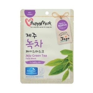 Cek Halal Happy Mask Jeju Green Tea Face Mask For Healthy Skin BPOM