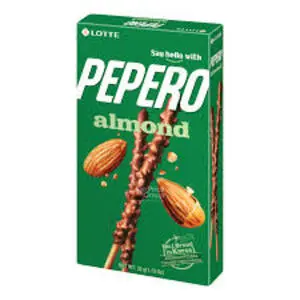 Cek Halal Lotte Biskuit Stik Salut Cokelat Almond (Pepero almond) BPOM