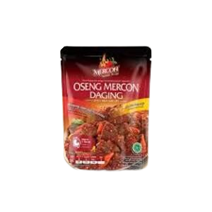 Cek Halal Mercon Merah Putih Tumis daging sapi dengan sambal pedas (Oseng Mercon Daging) BPOM