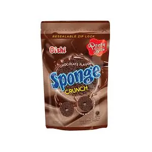 Cek Halal Oishi Makanan Ringan Ekstrudat Rasa Cokelat (Sponge Crunch Chocolate Flavor) BPOM