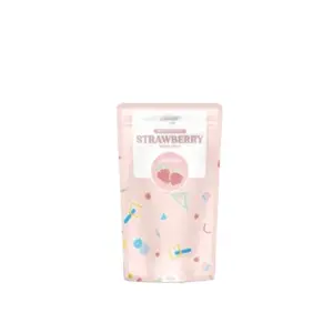 Cek Halal Pinkroulette Wash Off Face Mask Strawberry With Milk BPOM