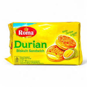 Cek Halal Roma Biskuit Sandwich dengan Krim Durian BPOM