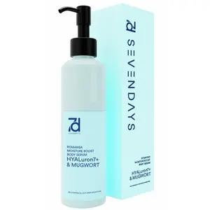 Cek Halal Seven Days Romansa Moisture Boost Body Serum Hyaluron7+ & Mugwort BPOM
