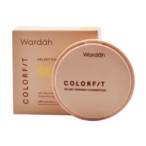 Cek Halal Wardah Colorfit Velvet Powder Foundation 23W Warm Ivory BPOM