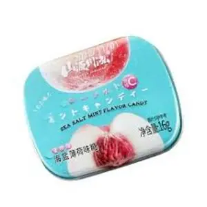 Cek Halal Yamamoto Kawahiro Kembang Gula Keras Rasa Mint, Garam Laut dan Persik (Sea Salt Mint Candy Peach Flavor) BPOM