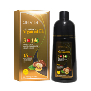 Cek Halal Cindynal Shampoo Argan Oil Dye Hair #02 Dark Brown 500ML BPOM