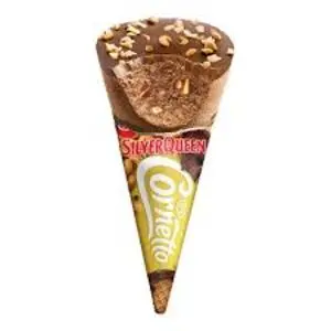 Cek Halal Cornetto Es Krim Rasa Cokelat dengan Kepingan Cokelat dan Butiran Kacang Mete BPOM