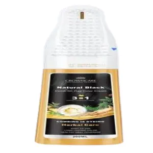 Cek Halal Crowncare Fruity & Keratin Hair Color Comb-Natural Black BPOM