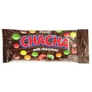 Cek Halal Delfi - Cha Cha Cokelat Paduan Susu Aneka Warna BPOM