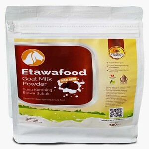Cek Halal Etawaruqiyah Campuran Susu Kambing Dan Krim Bubuk Dengan Gula Aren Plus Herbal BPOM