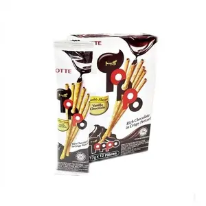 Cek Halal Lotte - Toppo Biskuit Stik Pretzel Rasa Vanilla Isi Cokelat BPOM