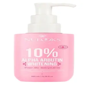 Cek Halal Nulooks 10% Alpha Arbutin Whitening Power Shot Body Gel Serum BPOM