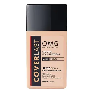 Cek Halal OMG Oh My Glam Coverlast Liquid Foundation 41W Sand BPOM
