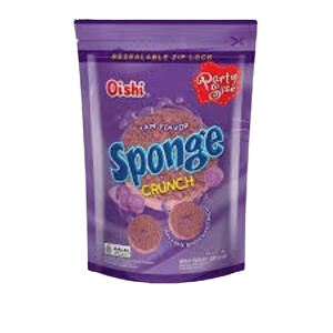 Cek Halal Oishi Makanan Ringan Ekstrudat Rasa Ubi (Sponge Crunch Yam Flavor) BPOM