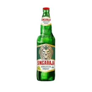 Cek Halal Singaraja Minuman Beralkohol Golongan B Berkarbonasi Rasa Bir dan Anggur Hijau (Mengandung Alkohol ± 10% vv) BPOM
