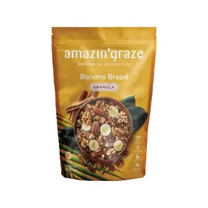 Cek Halal Amazin Graze Granola Dengan Rasa Pisang (Banana Bread Granola) BPOM