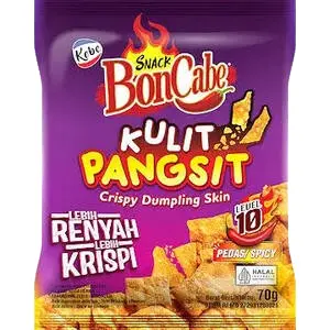 Cek Halal Boncabe Makanan Ringan Simulasi Bentuk Kulit Pangsit Level 10 BPOM
