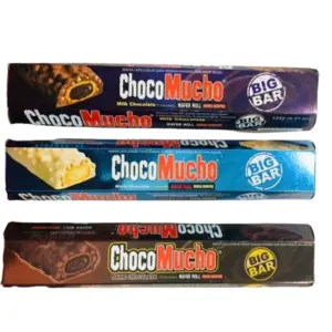 Cek Halal Chocomucho Wafer Lapis Cokelat Susu Dengan Karamel, Krispi Beras Dan Jagung (Milk Chocolate Caramel Wafer Roll Cereal Crispies) BPOM