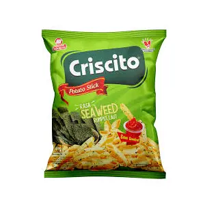 Cek Halal Criscito Makanan Ringan Ekstrudat Kentang Rasa Rumput Laut BPOM