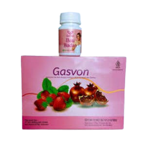 Cek Halal Gasvon Minuman Serbuk dengan Kolagen Rasa Stroberi dan Delima BPOM